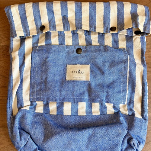 Backpack ριγέ Fylaki 100% cotton like new