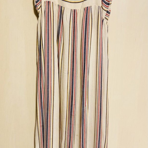Zara Boho Maxi Dress striped, like new, cotton linen, size M