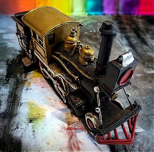 Τρένο Μαύρο / Χρυσό Αντίκα εκατ.15X8.5X5 κωδ.23628