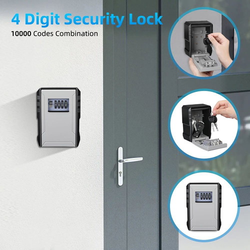 Large Key Box New Heavy-Duty With Code For Airbnb Booking