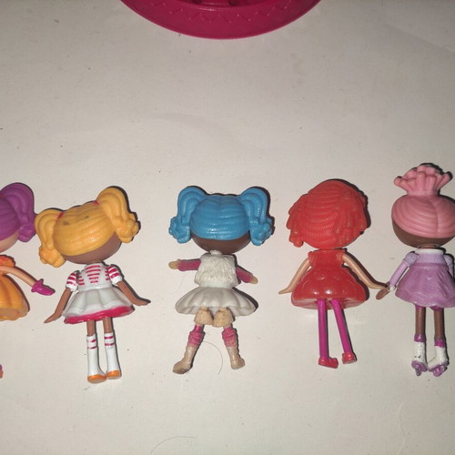 Lalaloopsy Ferris Wheel and 5 Figures used set