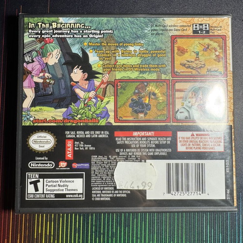 Dragon Ball Origins Nintendo DS game new sealed