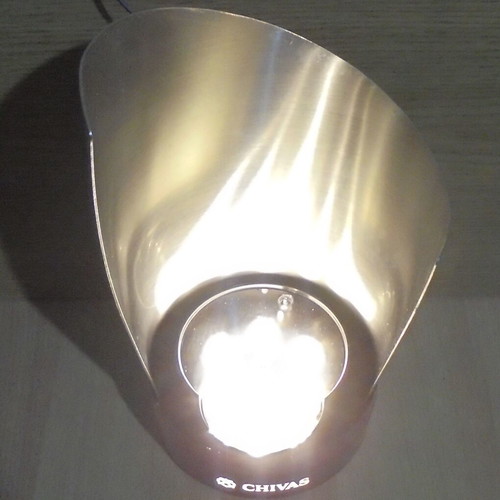 Chivas Regal Scotch Whisky promotional metal bottle holder with LED light like new