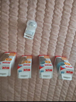 Baby bottles sealed 150 ml with pacifier gift, new