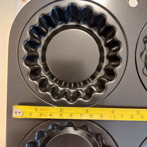 Nonstick baking tin for 6 tartlets new