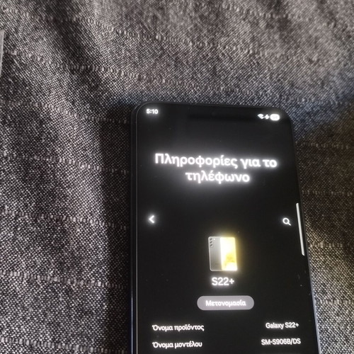 Samsung S22+ Plus used, 8GB RAM, 128GB, black