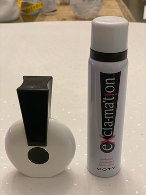 Coty Exclamation spray κολόνια 50ml και αποσμητικό σώματος 90ml καινούργια