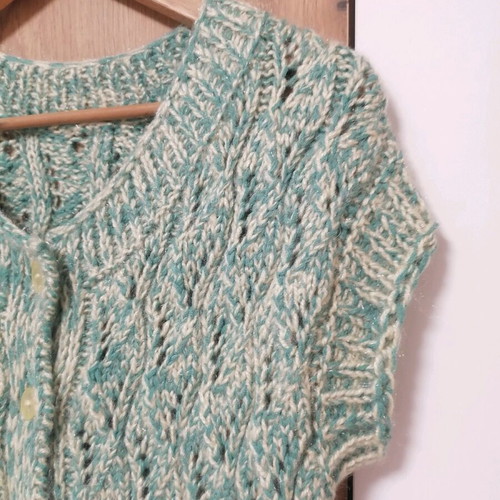 Hand-Knitted Vest New, Size L