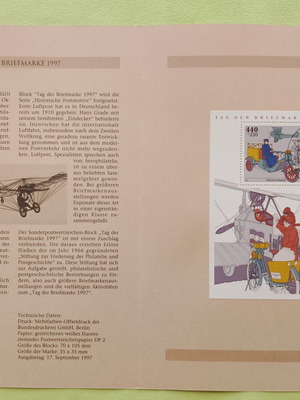 Germany 1997 First Day Cover Stamp with Bonn Postmark