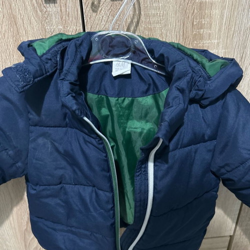 Boy's jacket 6-9 m 74cm used, dark blue