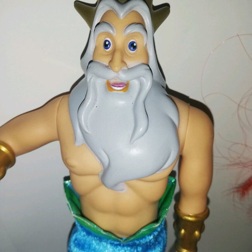 Disney Triton and Ariel doll set like new