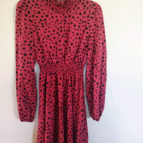 Polka Dot Short Dress New Size S
