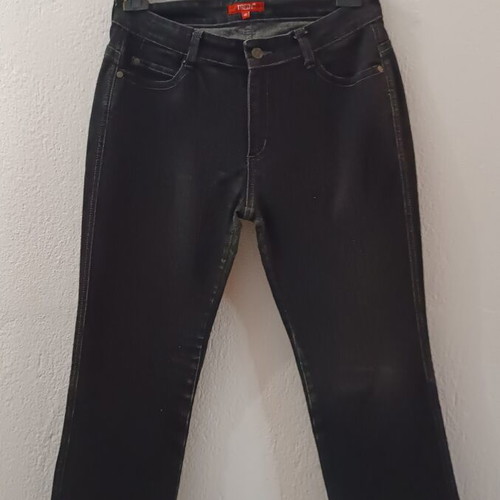 Black denim pants, size 40