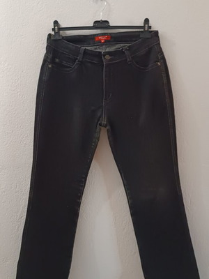 Black denim pants, size 40