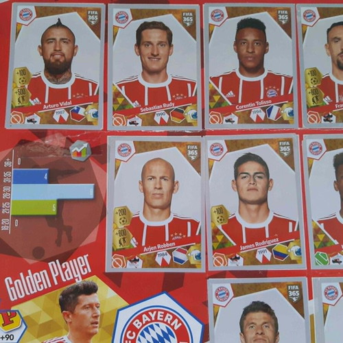 Fifa 365 Panini 2018 sticker album used, 28 missing stickers