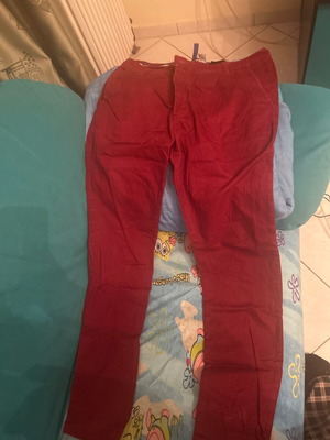 Pants used, size 36, red