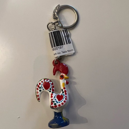 Keychain souvenir from Portugal new, traditional rooster shape folklore