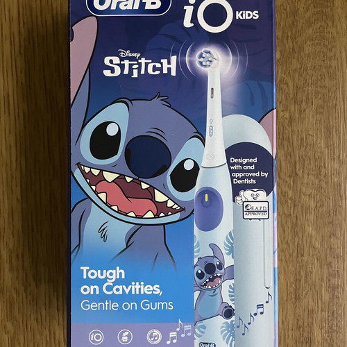 Oral-B iO Kids Electric Toothbrush with Timer for 6+ Years Stitch New