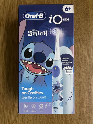 Oral-B iO Kids Electric Toothbrush with Timer for 6+ Years Stitch New