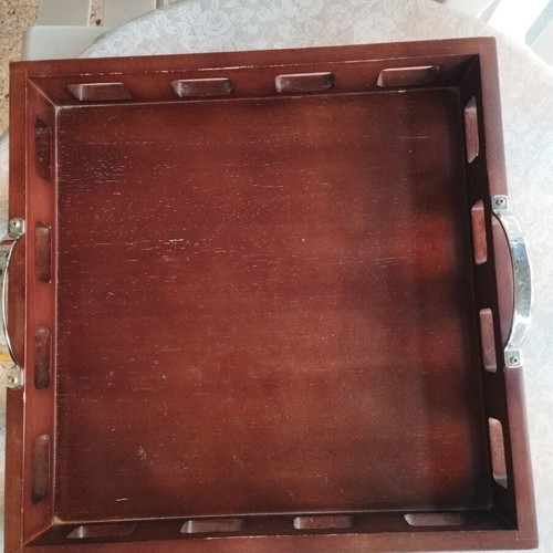Studio Nova Wooden Serving Tray vintage, used, 35.5x35.5x6.5 cm