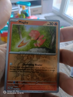 Pokemon Magby (PAR 019) Paradox Rift Holo like new