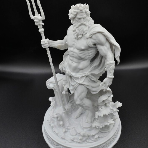Poseidon 3D printed statue new, premium PLA