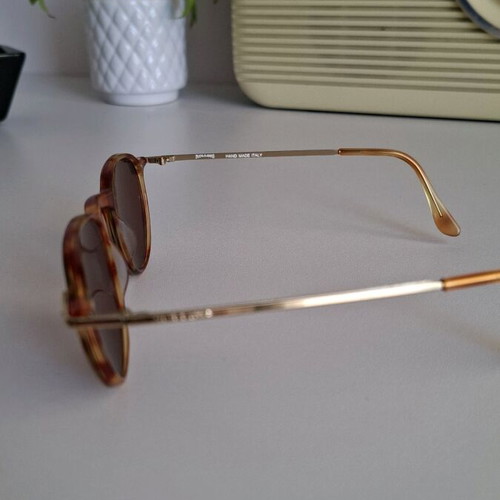 Vintage 90s Rolling sunglasses like new, brown and gold