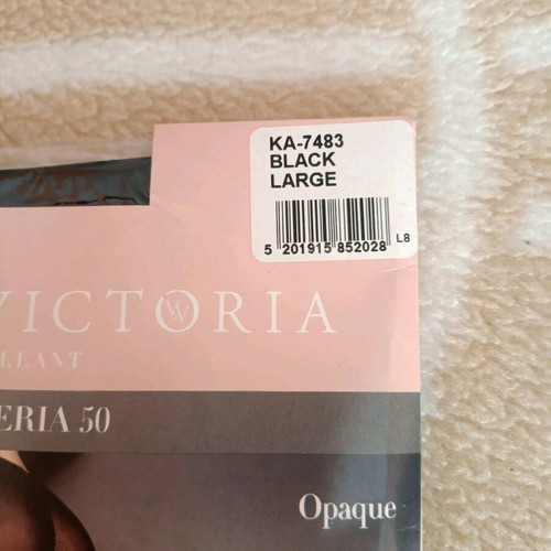 Venus Victoria tights new black large 50 den