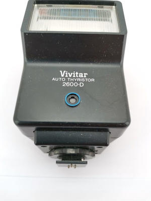 Vivitar 2600-D camera flash used