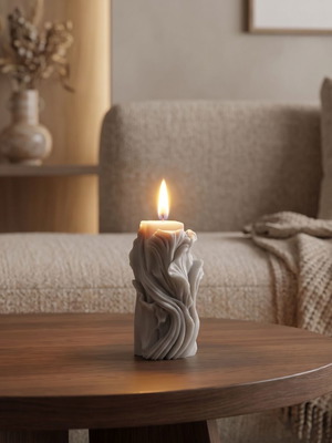 Soy Wax Candle with Baby Powder and White Musk Aroma new
