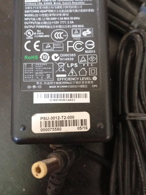 Sunny 12V 2.5A laptop power supply used