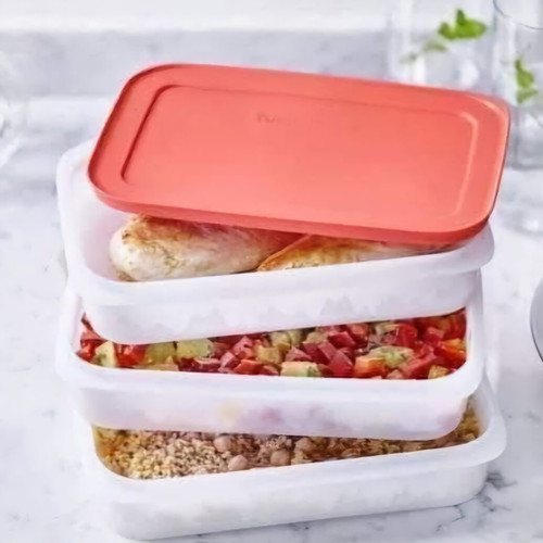 Tupperware Compact Freezer Set 675ml 3 Pieces new