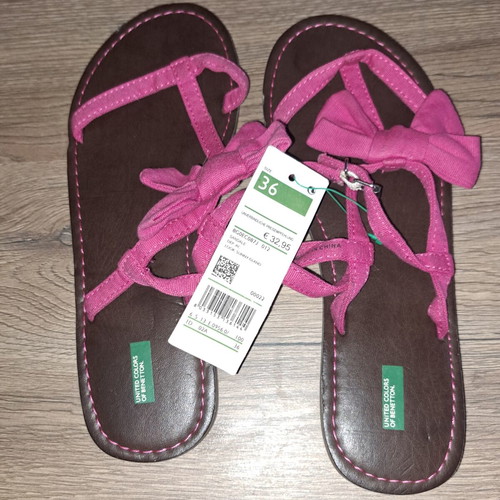Beneton women's sandals new, size 36, pink
