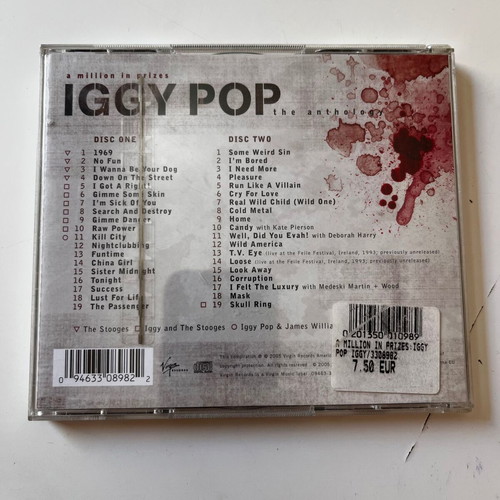Iggy Pop A Million In Prizes The Anthology 2-CD used, rock