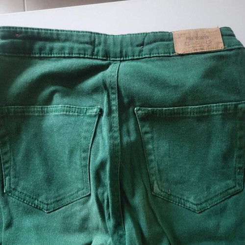 Pants Pink Woman green size 34 used