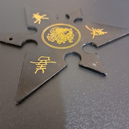 Shuriken throwing star decorative used, made in Taiwan
