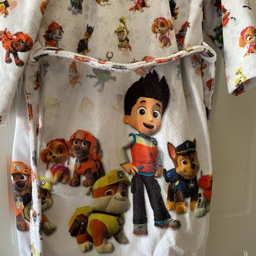 Paw Patrol Cotton Bathrobe for Boys 5-6 Years Like New