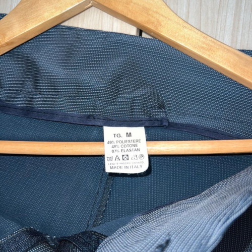 Blue pants with thin stripe S/M like new, gabardine fabric
