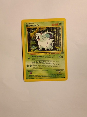Nidoran (Jungle 57/64) Pokemon Card used