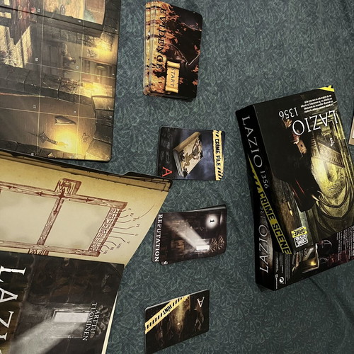 Crime Scene Game Lazio 1356 board game like new