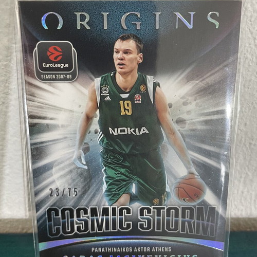 Panini Euroleague Origins Cosmic Storm Saras Jasikevicius card like new