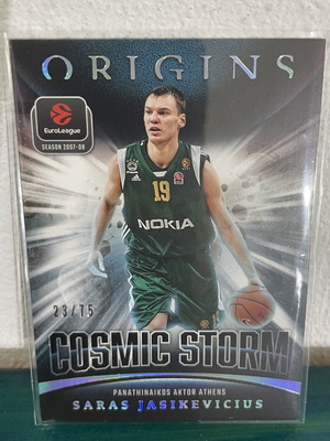 Panini Euroleague Origins Cosmic Storm Saras Jasikevicius card like new