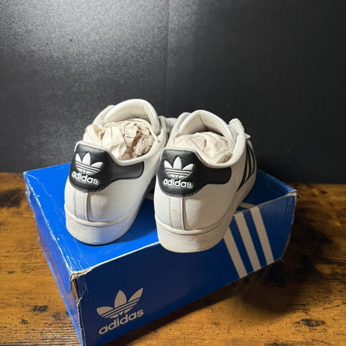 Adidas Superstar sneakers, size 45 1/3, white
