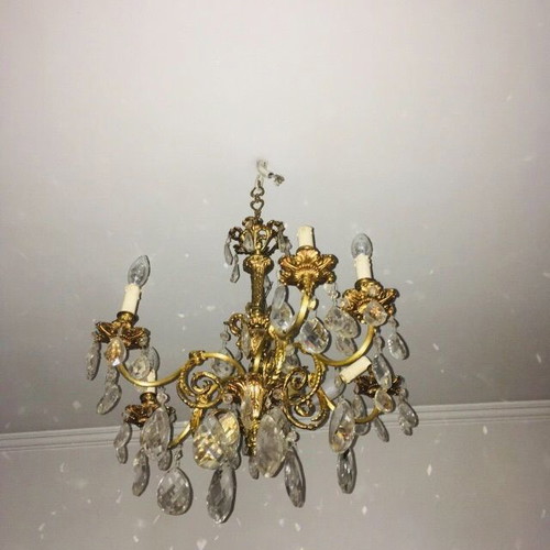 Antique chandelier used