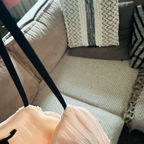 Pleated top salmon H&M like new, size 38