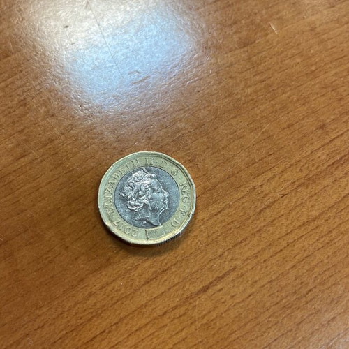 One Pound 2017 coin used