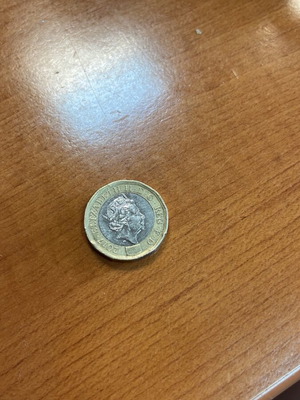 One Pound 2017 coin used