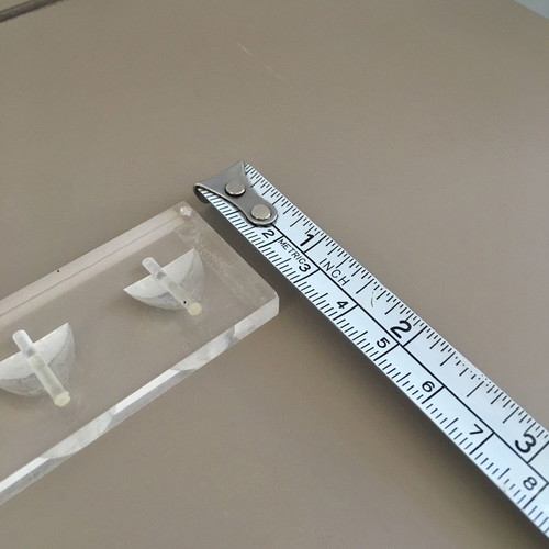 Ring holder for 6 rings used, plexiglass