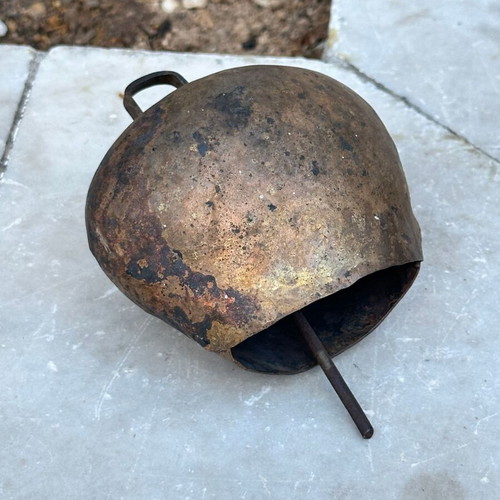 Vintage Traditional Sheep Bell handmade, used, rustic metal