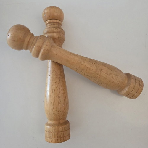 Vintage Wooden Pepper Mill and Salt Shaker Set, Natural Beechwood